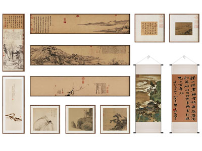 新中式宋式挂画组合