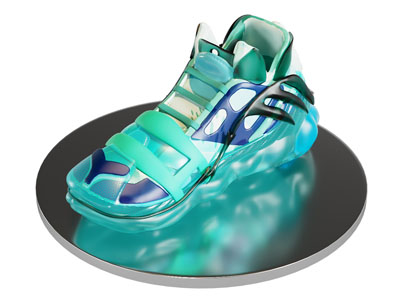 现代科技感透明跑鞋 鞋子