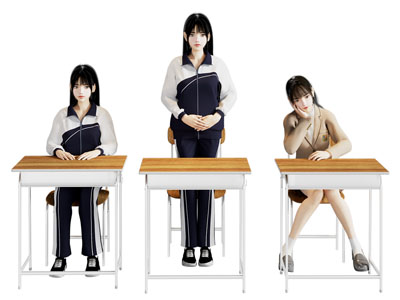 校服学生 美女人物