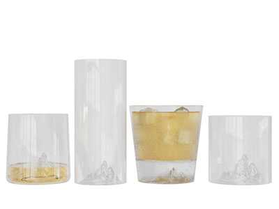 酒杯 雪山杯 山形杯 观山杯 山顶杯 杯子