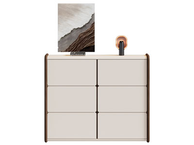 现代奶油风入户玄关柜 鞋柜