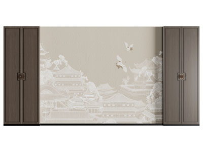 新中式背景墙