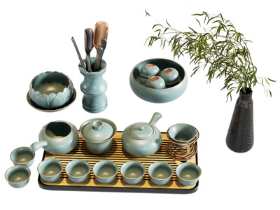 新中式茶具 茶杯 茶壶