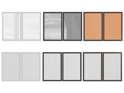 现代玻璃柜门