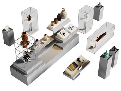 现代展厅 展柜