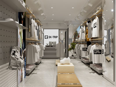 现代服装专卖店