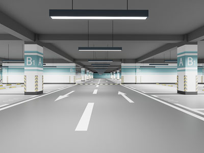 现代停车场减速带