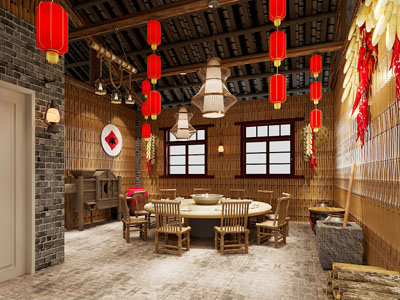 中式餐厅包厢