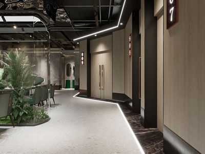 现代自助餐厅