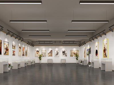 现代名人名画展厅展览