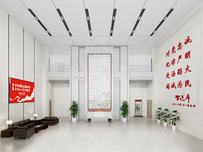 现代消防支队办公大厅