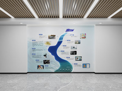 现代展厅展览背景墙