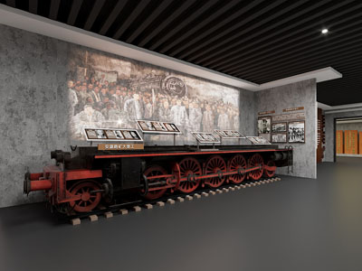 现代安源路矿大罢工纪念馆展厅展览