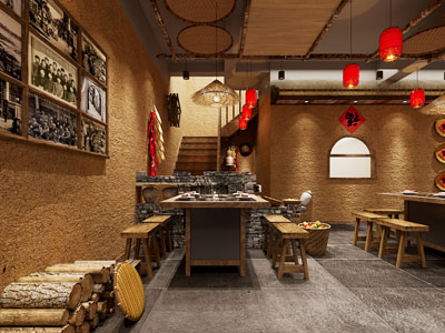 中式饭店餐馆火锅店