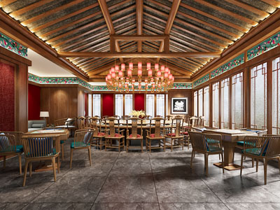 新中式酒店包厢包间
