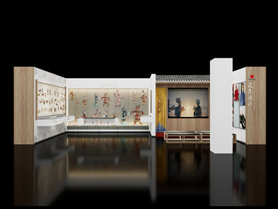现代皮影文化展厅展览