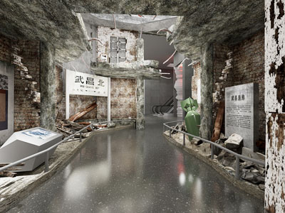 工业风战争主题展厅展览
