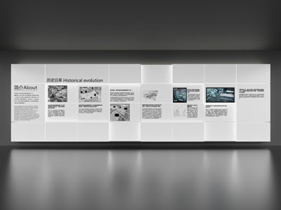 现代展厅展览背景墙