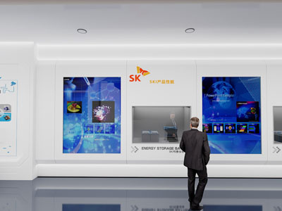 科技企业展厅墙面