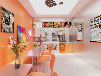 炸串饮品小吃店