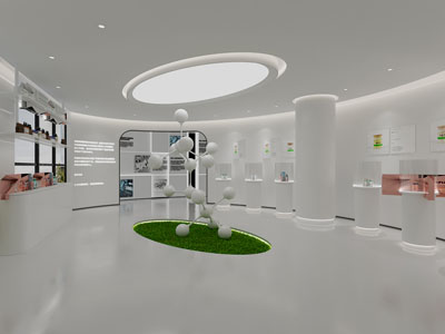 现代通用空间 展厅 细胞展厅 医药展厅