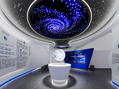现代展厅 星空顶