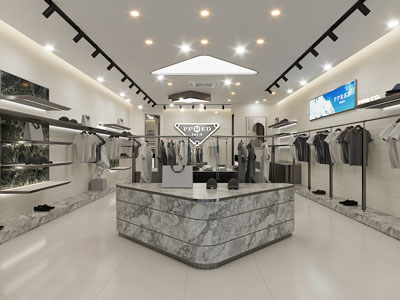 现代服装店 男装店