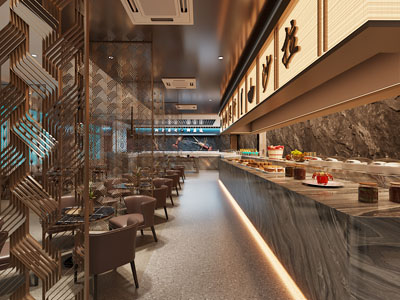 现代自助餐厅