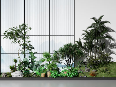 现代室内景观植物 植物堆 绿植