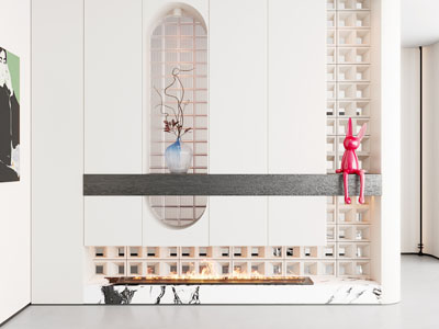 现代装饰性玄关 入户玄关 玄关隔断
