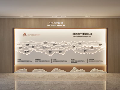 现代展厅文化墙