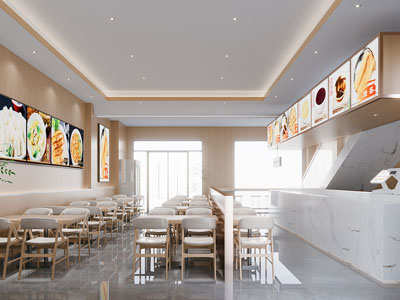 现代简约快餐店