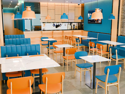 现代多巴胺饭店餐馆就餐区
