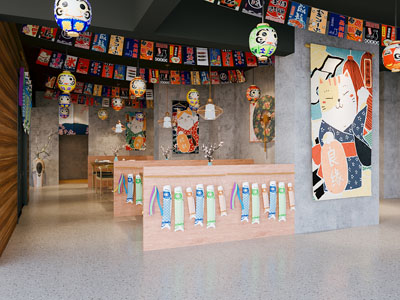 日式寿司店就餐区