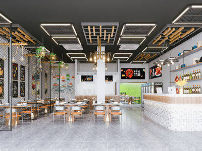 现代工业烧烤店