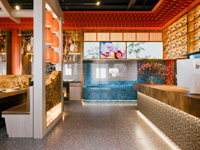 工业风中餐厅大厅