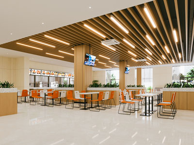 现代食堂餐厅 员工餐厅