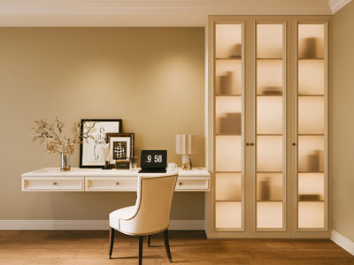 现代美式开放式书房