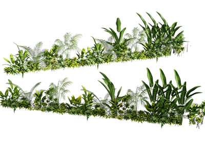 现代花草植物景观园艺小品