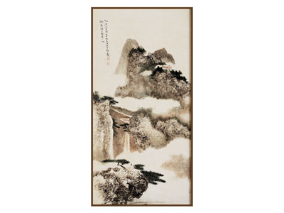 新中式山水画 艺术画 装饰画