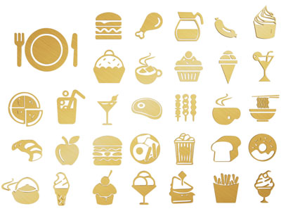 现代餐饮图标