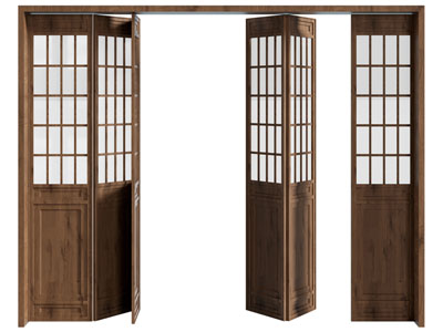 中古折叠门 中古风折叠门