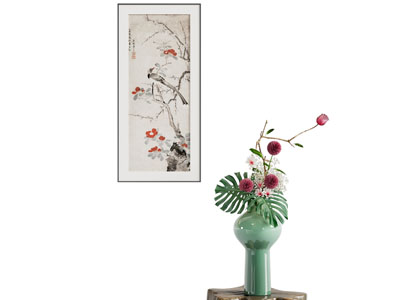 新中式插花 花瓶摆件组合 日式插花 花艺 小原流  菊