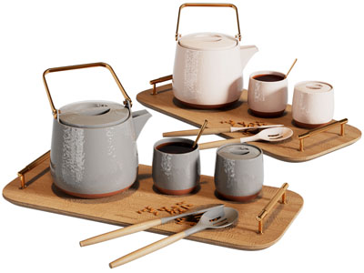 现代茶具组合