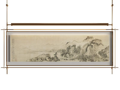 现代新中式挂画 新中式装饰画 画卷 玄关挂画 办公室挂