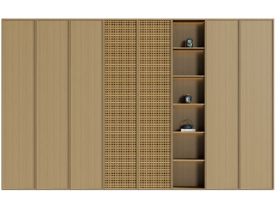 侘寂风中古风衣柜