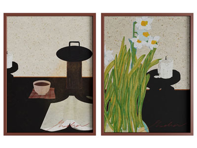 中古风挂画 装饰画
