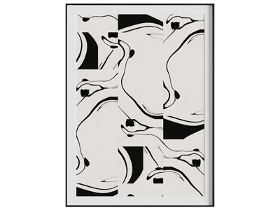 黑白画 抽象画 装饰画