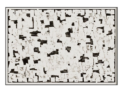 肌理画 抽象画 黑白画 装饰画
