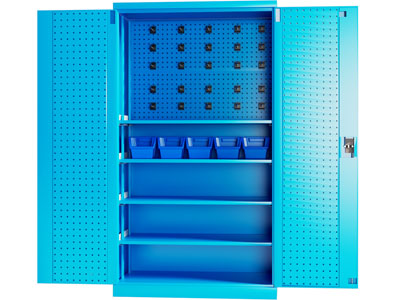 现代双开门重型工具储物柜
